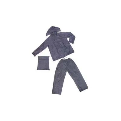 IMPERMEABILE GIACCA/PANTALONE IN NYLON BLU