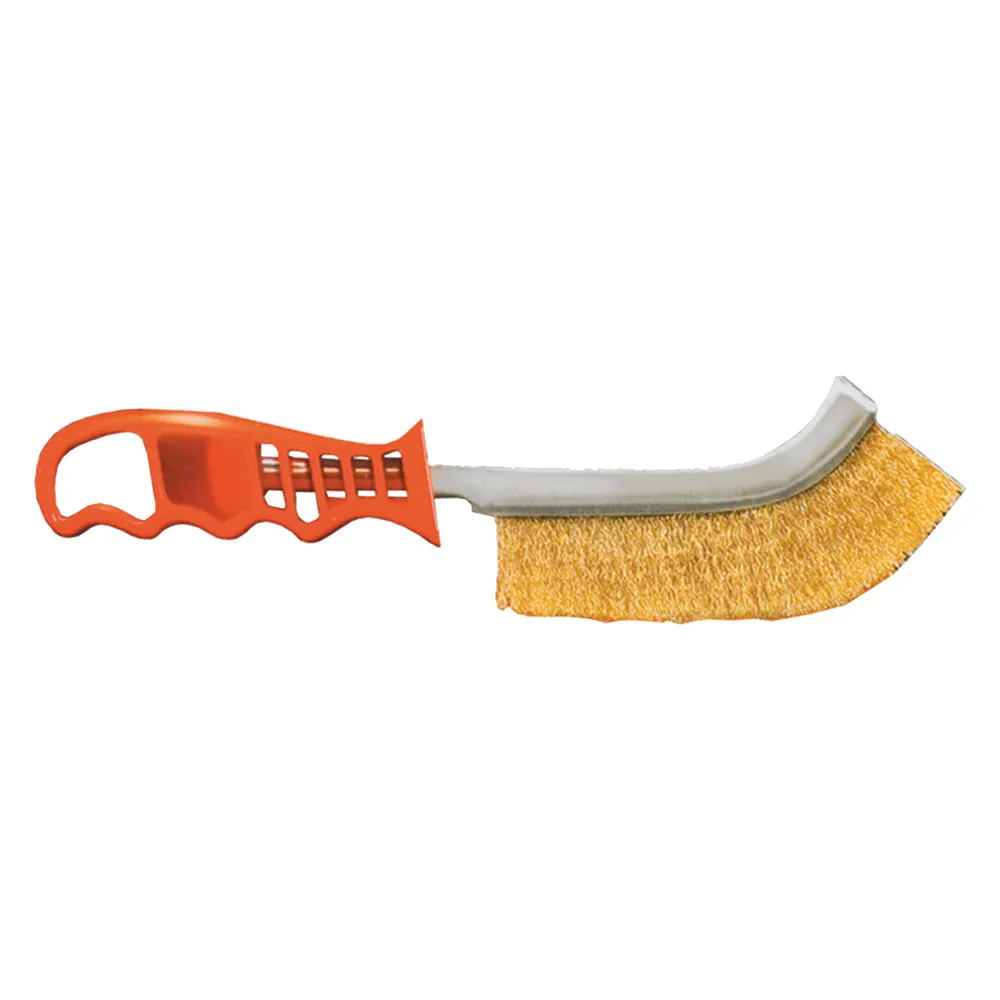 SPAZZOLA A MANO CURVA mm 260 - fili mm 0 SPAZZOLA A MANO CURVA mm 260 - fili mm 0