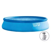 PISCINA "EASY SET" TONDA  AUTOPORTANTE CM.457X84H.