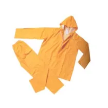 IMPERMEABILE GIACCA/PANTALONE IN PVC BISPALMATO PLP GIALLO