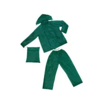 IMPERMEABILE GIACCA/PANTALONE IN NYLON VERDE