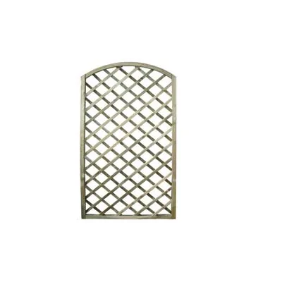 TRALICCIO AD ARCO IN PINO IMPREGNATO CORNICE MM.30X35