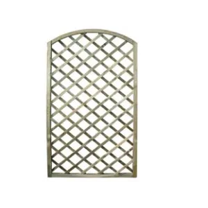TRALICCIO AD ARCO IN PINO IMPREGNATO CORNICE MM.30X35