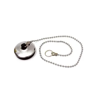 TAPPO CON CATENA A PERLINE E ANELLO