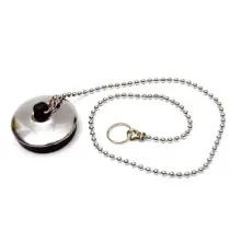 TAPPO CON CATENA A PERLINE E ANELLO