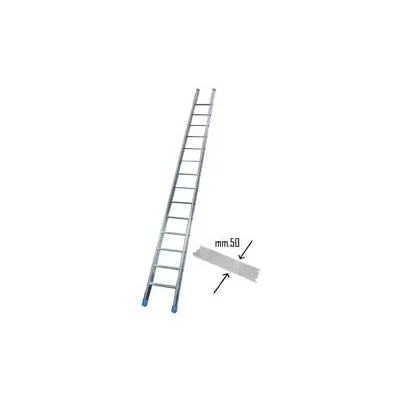 SCALA DA APPOGGIO CONICA  AGRIL IN ALLUMINIO CON GRADINO LARGO