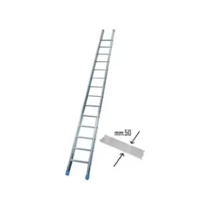 SCALA DA APPOGGIO CONICA  AGRIL IN ALLUMINIO CON GRADINO LARGO