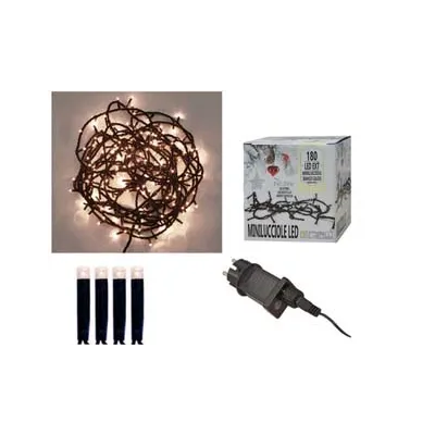 MINILUCCIOLE A LED BIANCO CALDO PER ESTERNO CON GIOCO LUCI