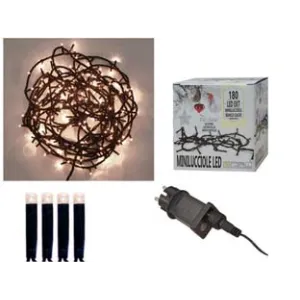 MINILUCCIOLE A LED BIANCO CALDO PER ESTERNO CON GIOCO LUCI