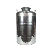 FUSTO INOX PER OLIO GRAFFATO LT.100