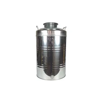FUSTO INOX PER OLIO GRAFFATO LT.100