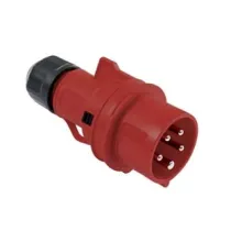 SPINA INDUSTRIALE VOLANTE ROSSA 3P+E CEE IP44