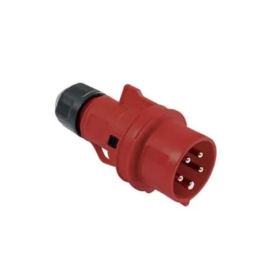 SPINA INDUSTRIALE VOLANTE ROSSA 3P+E CEE IP44