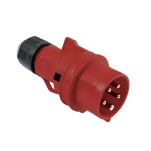 SPINA INDUSTRIALE VOLANTE ROSSA 3P+E CEE IP44