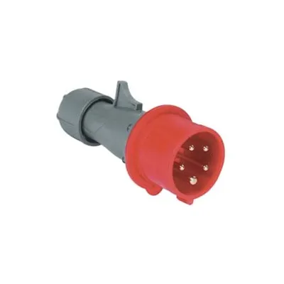 SPINA INDUSTRIALE VOLANTE ROSSA 3P+N+E CEE IP44