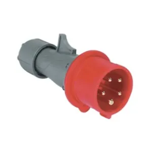 SPINA INDUSTRIALE VOLANTE ROSSA 3P+N+E CEE IP44