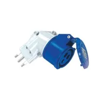 ADATTATORE INDUSTRIALE CON SPINA 16A E PRESA CEE IP44