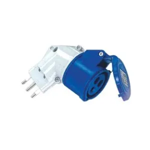 ADATTATORE INDUSTRIALE CON SPINA 16A E PRESA CEE IP44