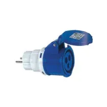 ADATTATORE INDUSTRIALE CON SPINA SCHUKO E PRESA CEE IP44