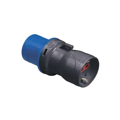 ADATTATORE INDUSTRIALE C/ SPINA CEE E PRESA SCHUKO 10/16A BIPASSO IP44
