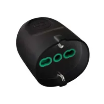 PRESA SCHUKO 2 POLI + TERRA BIPASSO 16A NERA