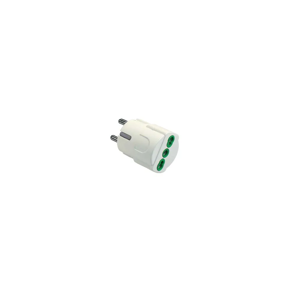ADATTATORE SCHUKO 2 POLI + TERRA 16A