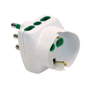 ADATTATORE TRIPLO SCHUKO 2 POLI + TERRA 16A VERTICAL SYSTEM