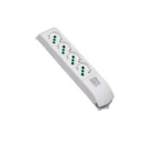 MULTIPRESA 4 POSTI BIPASSO + SCHUKO CON INTERRUTTORE SENZA CAVO