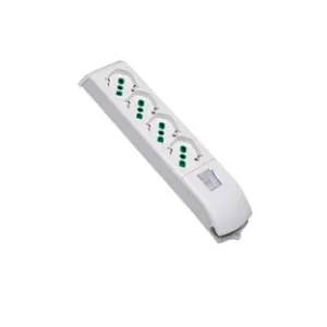 MULTIPRESA 4 POSTI BIPASSO + SCHUKO CON INTERRUTTORE SENZA CAVO