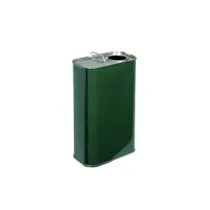 LATTINA PER OLIO RETTANGOLARE VERDE LT.2