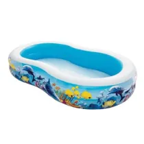 PISCINA GONFIABILE "FAMILY" SAGOMATA CON DISEGNI  +3 ANNI