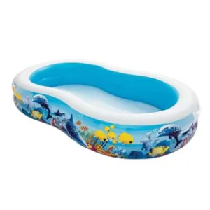 PISCINA GONFIABILE "FAMILY" SAGOMATA CON DISEGNI  +3 ANNI