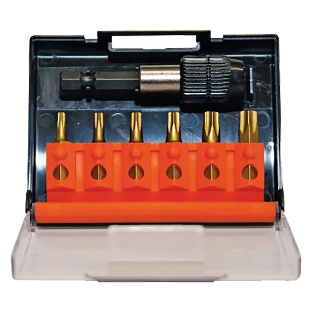 PORTAINSERTO CON INSERTI TORX 7 pz PORTAINSERTO CON INSERTI TORX 7 pz