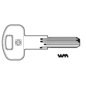 CHIAVI PUNZONATE PER CILINDRI SECUREMME 10 SPINE SCM2