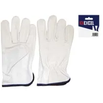GUANTI DA LAVORO IN PELLE BOVINA BIANCO