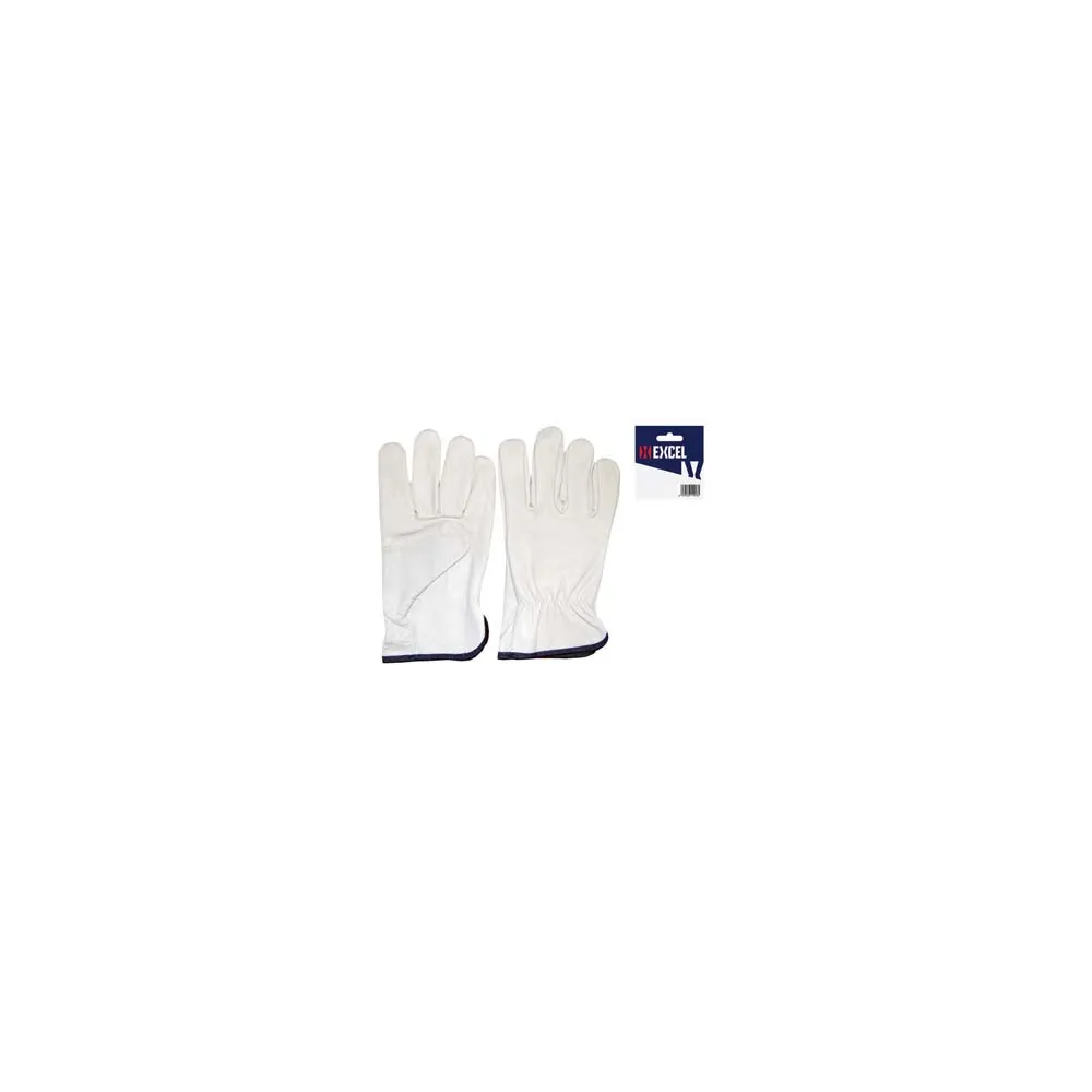 GUANTI DA LAVORO IN PELLE BOVINA BIANCO