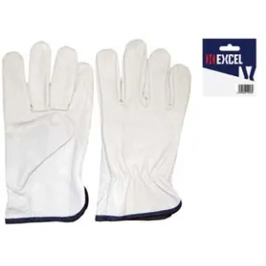 GUANTI DA LAVORO IN PELLE BOVINA BIANCO