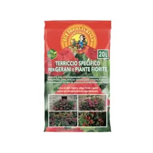 TERRICCIO DEL GIARDINIERE PER GERANI E PIANTE FIORITE LT.20