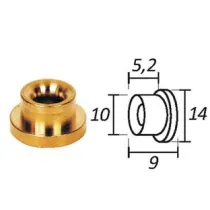 PASSAFILO IN OTTONE PER TESTINE CON SEDE