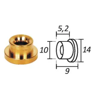 PASSAFILO IN OTTONE PER TESTINE CON SEDE