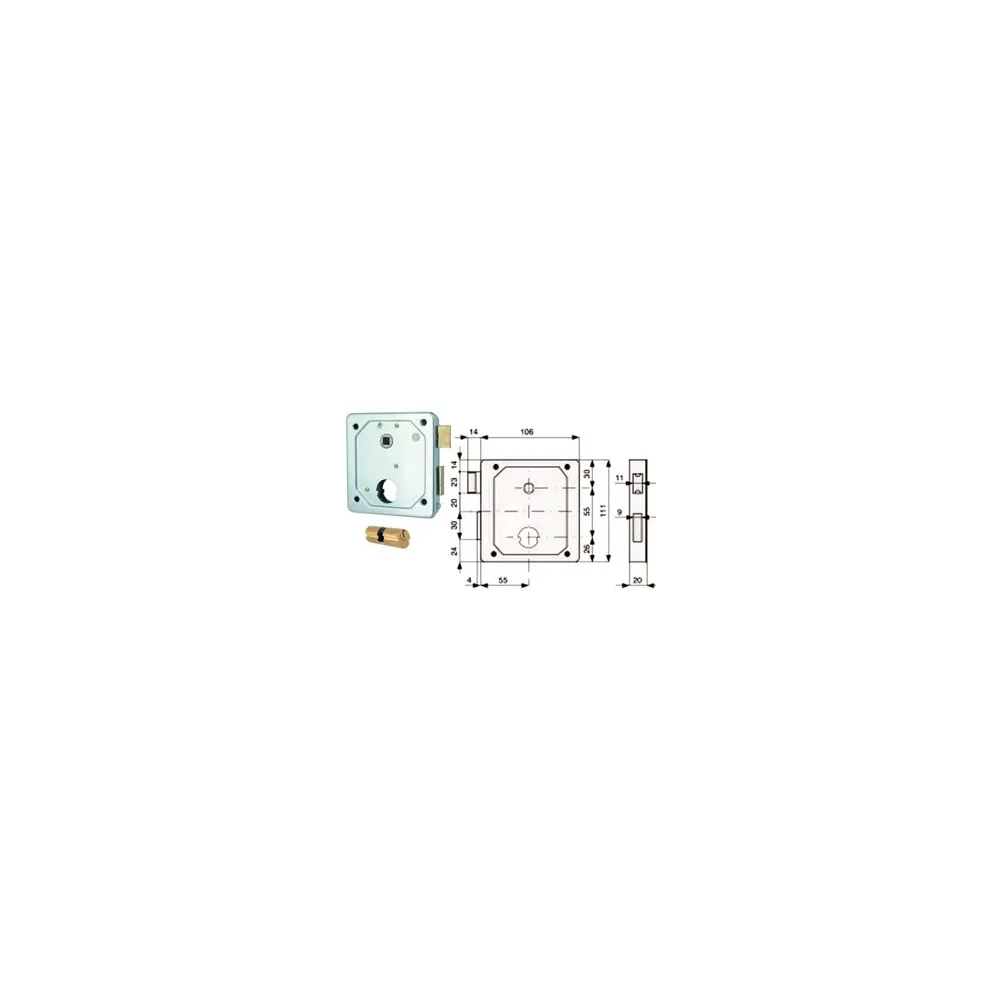 SERRAT. APPLIC. CANCELLI 2 MAND. E SCR. SEP. + QUADRO CIL. TONDO 437