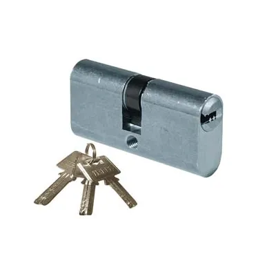 CILINDRO INFILARE OVALE OTTONE CROMO SATINATO 2402