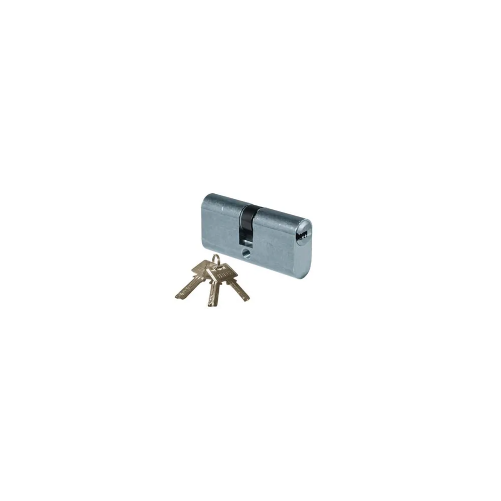 CILINDRO INFILARE OVALE OTTONE CROMO SATINATO 2402