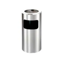 PORTARIFIUTI CON PORTACENERE INOX