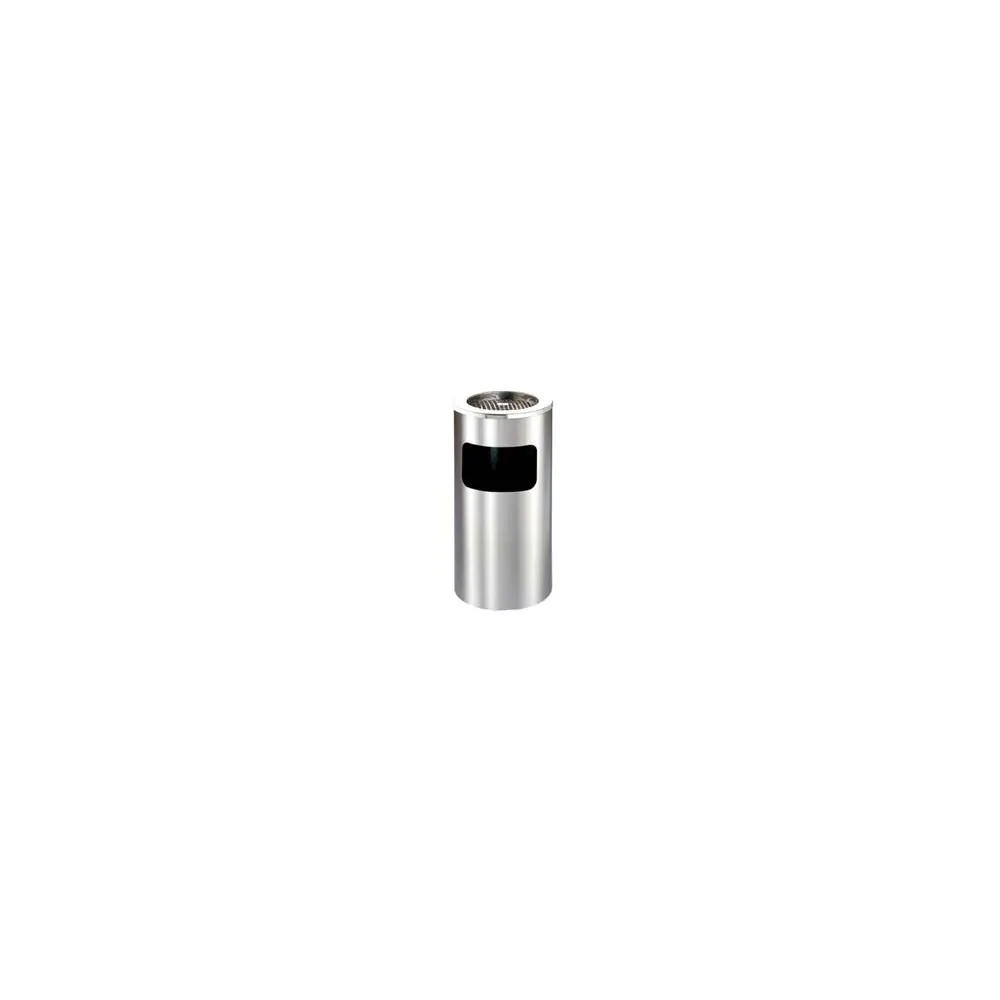 PORTARIFIUTI CON PORTACENERE INOX