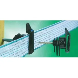 ISOLATORE ELETTRORECINZIONE CON VITE LEGNO PER FETTUCCIA