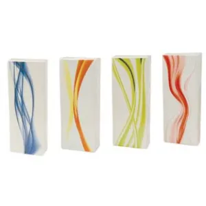 UMIDIFICATORE CERAMICA RETTANGOLARE CON DECORO FLOREALE