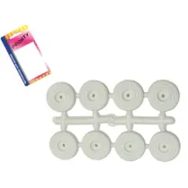 PARACOLPI SOTTOSEDIE BASSI IN PLASTICA BIANCHI