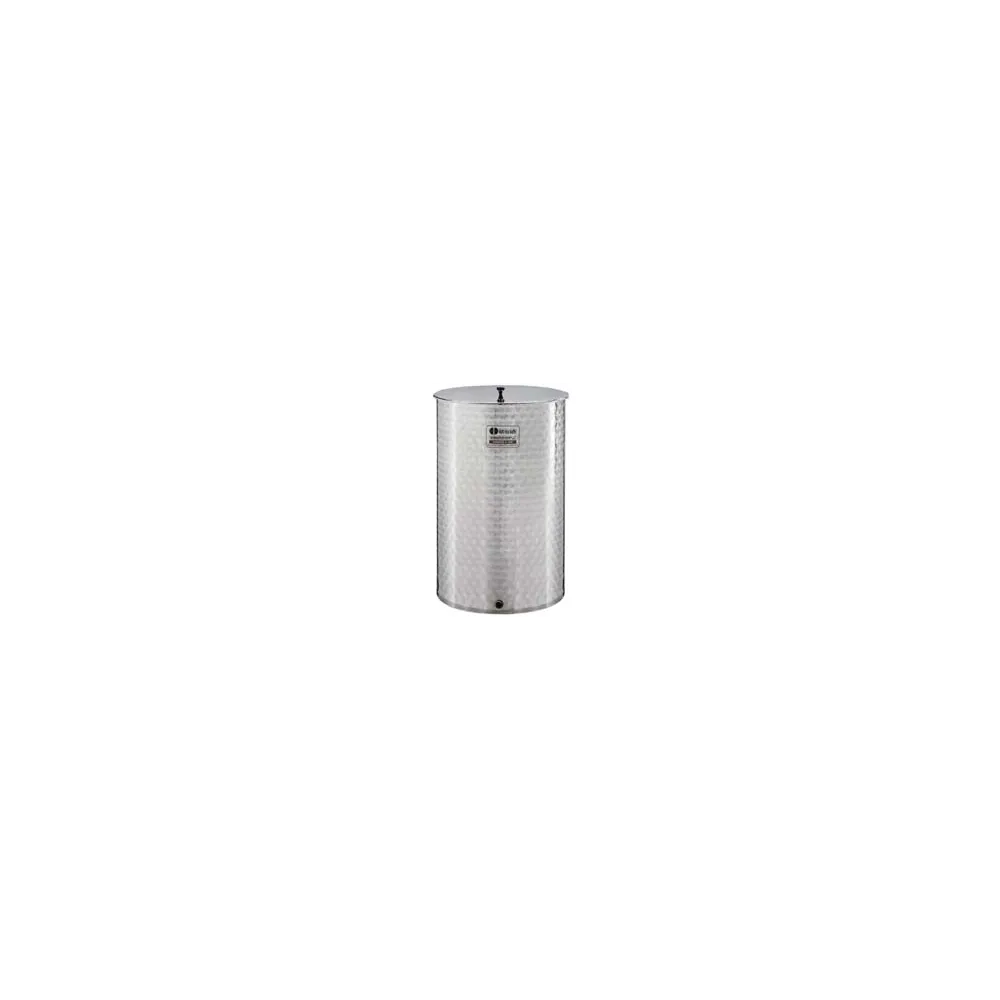 CONTENITORE ENOLOGICO A FONDO PIANO INOX 18/10 SALDATO