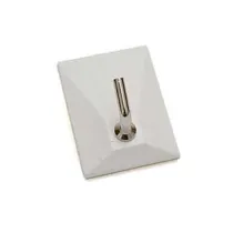 GANCI ADESIVI IN PLASTICA BIANCHI 1 POSTO